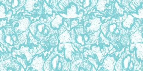 Textured seamless pattern in grunge style on trendy mint green. Stock Photos