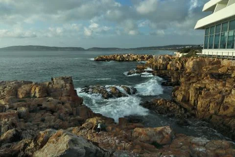 Textured, solid and rocky island Stock Photos