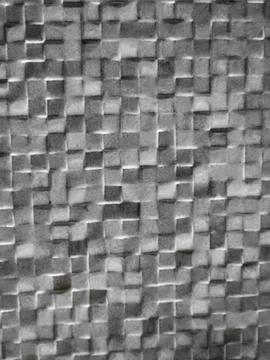 Textured square relief wall Stock Photos