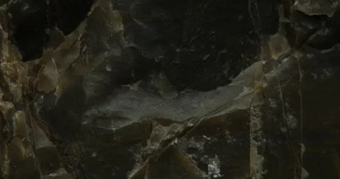 Textured Stone Surface with Natural Layers and Veins Stock Footage 293007314