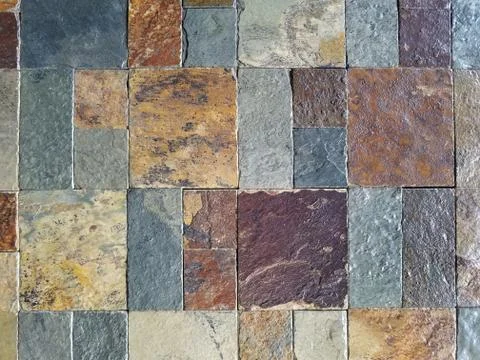 Textured stone tile design Stock Photos