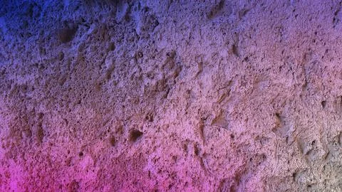 Textured stone wall with a vibrant gradient of pink to blue, ideal for 4K b.. Stockillustratie