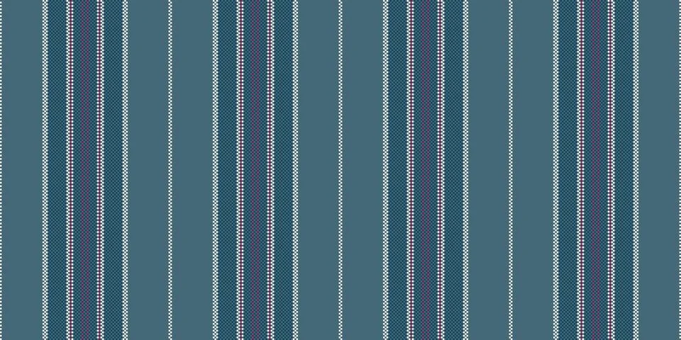 Textured striped fabric pattern. Vertical bands in teal, white, and red. Vers 스톡 일러스트