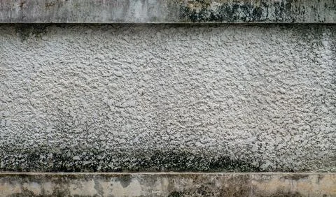 Textured Stucco Wall Panel with Sandy Grain and Border Lines Stock Photos