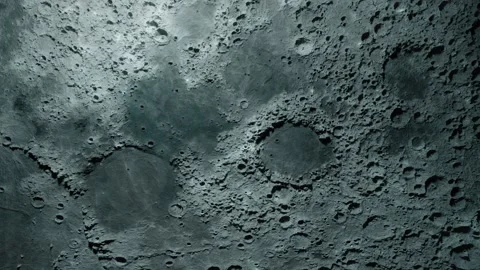 Textured surface of the moon close-up in motion. 3d animation. Elements of this Stock Footage 142692754