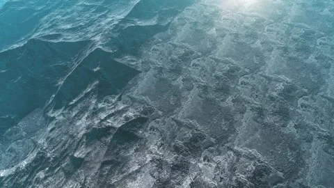 Textured surface of the moon close-up in motion. Stock Footage 241249420