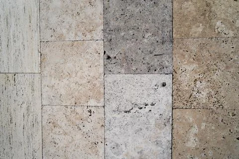 Textured surface of rectangular pavement stabs - background with copy space 스톡 사진