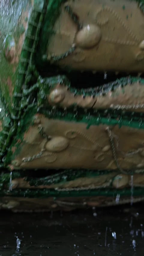 Textured Surface with Water Droplets A close-up captures a textured surface.. Stock Footage 309890844