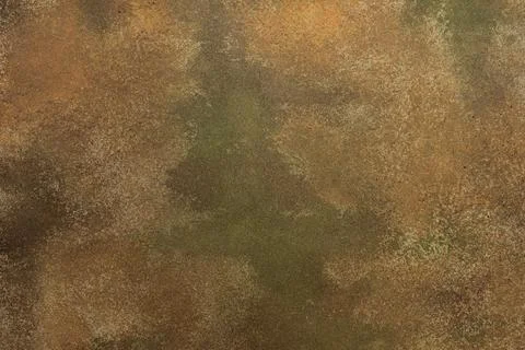 A textured surface with worn coloring appears in the frame. Ochre, green, tan Stock Photos