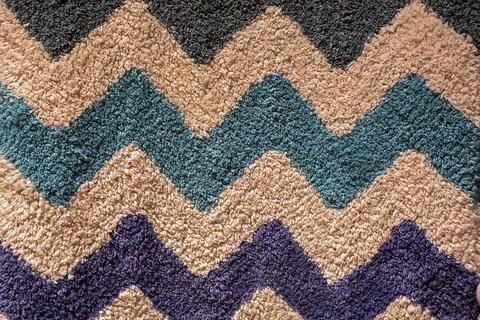 Textured surface with zigzag elements. Interior design Foto stock