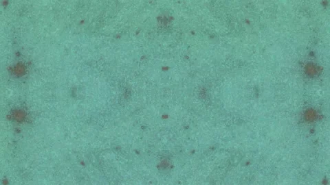 Textured teal surface with symmetrical geometric dots a grainy background Stock Footage 336036754