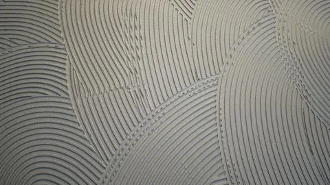 Textured Tile Mortar Surface During Professional Flooring Installation Fotos Stock