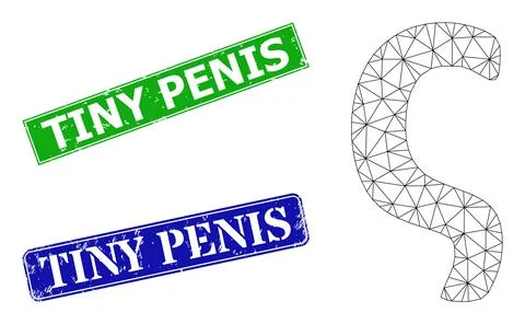 Textured Tiny Penis Badges and Triangle Mesh Sigma Greek Lowercase Letter Icon Illustrazione stock