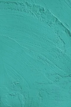 Textured turquoise cement wall surface, rough texture with strokes for desi.. Stock Photos