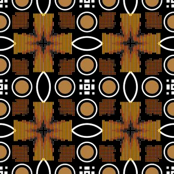 Textured vector seamless pattern. Ethnic tribal ornamental abstract backgroun Illustrazione stock