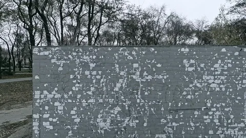 Textured wall with old paint Stock Footage 98601991