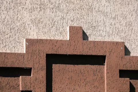 Textured wall with unique patterns reflects artistic craftsmanship 스톡 사진
