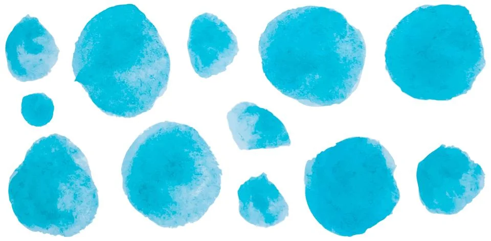 Textured watercolor circle pattern Stock Illustration