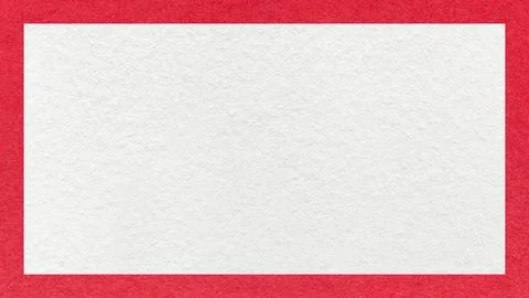 Textured white paper background with red border. Vintage cardboard with fra.. 스톡 사진