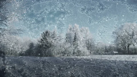 Textured Winter Background Loop Stock Footage 202569575