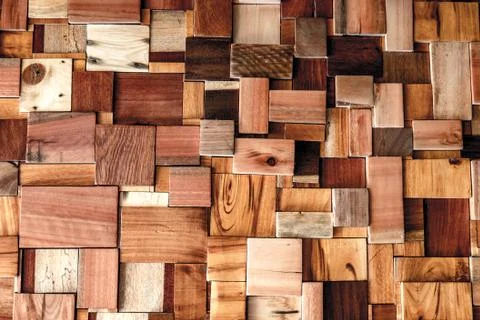 Textured of wood cube background use for multipurpose shape texture pattern 写真素材