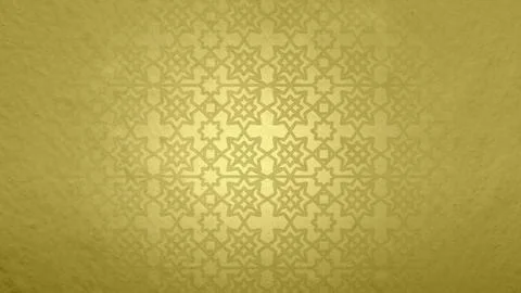 A textured yellow wall featuring a subtle, repeating geometric star pattern.. Ilustración de archivo