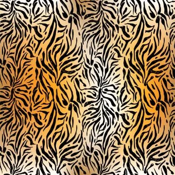 Textured zebra seamless Illustrazione stock