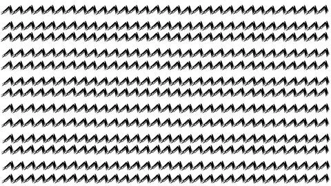 Textured zig zag lines vector seamless pattern, abstract black zigzag Illustrazione stock