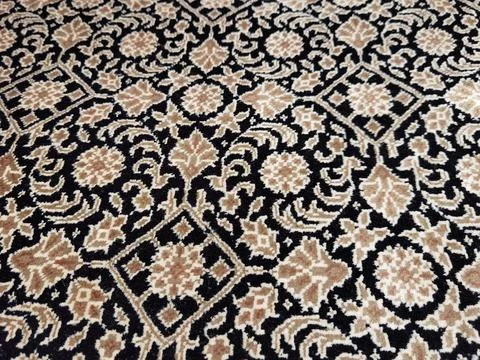 Textures and patterns in color from woven carpets Stock Photos