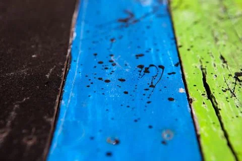 Textures background of brightly colored panels of wooden boards Stock Photos