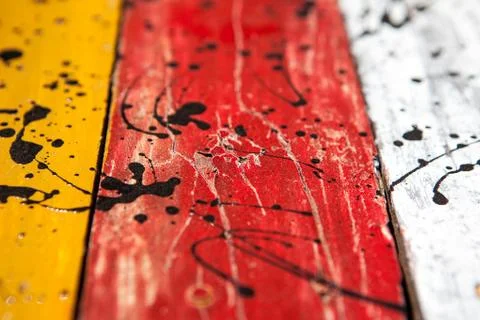 Textures background of brightly colored panels of wooden boards Stock Photos