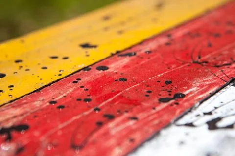 Textures background of brightly colored panels of wooden boards Stock Photos