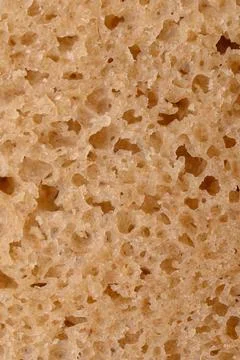 Textures of black bread baked from rye flour.Close-up Stock Photos