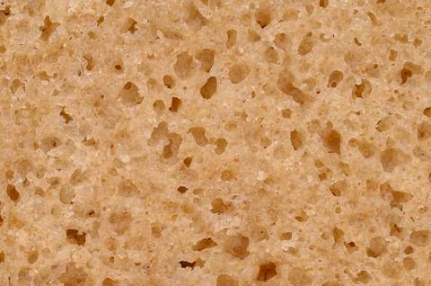 Textures of black bread baked from rye flour.Close-up Stock Photos
