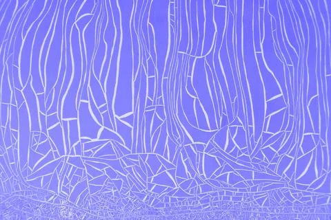 Textures of old or incorrectly mixed cracked paint, blue color, background Stock Illustration