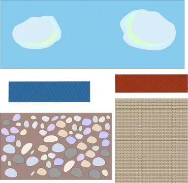 Textures from tale town 库存插图