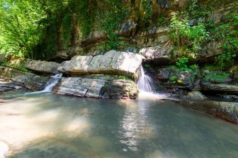 Textures of various stone layers 스톡 사진