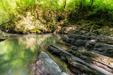 Textures of various stone layers Stock-Fotos