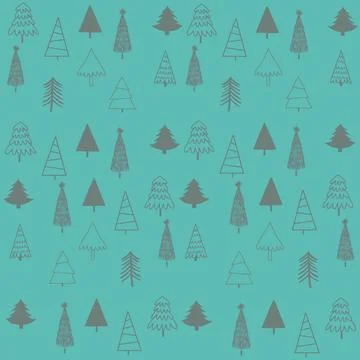 Texture,textiles,fir trees of different shapes and types,different Christmas tre Stock Photos