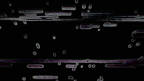 Texturized Ghosting Particles with Lanes 스톡 동영상 150137563