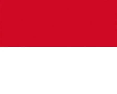 Texturized Monegasque Flag of Monaco Stock Illustration