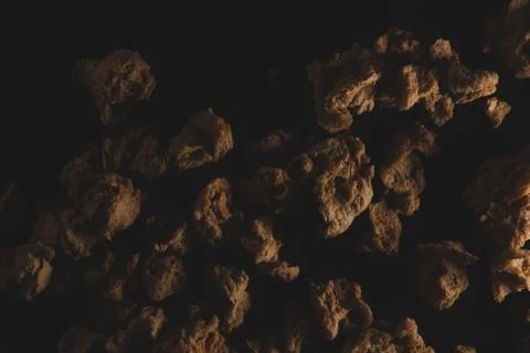Texturized vegetable protein Macro close up Stock Photos