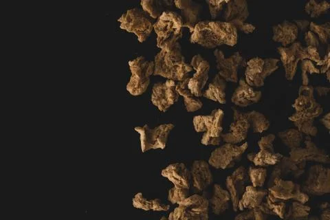 Texturized vegetable protein Macro close up Stock Photos