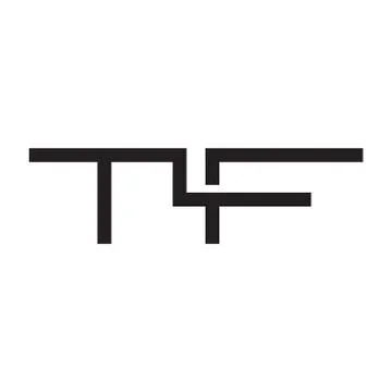 Tf initial letter vector logo icon Stock Illustration