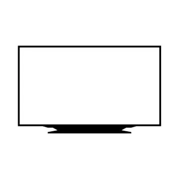 TFT LED wide screen smart tv icon Stock Illustration