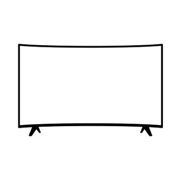 TFT LED wide screen smart tv icon Stock Illustration