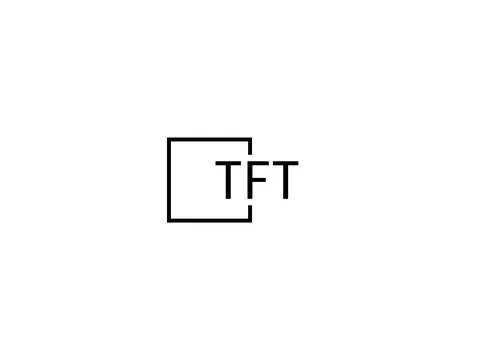 TFT letter initial logo design vector illustration Stock Illustration