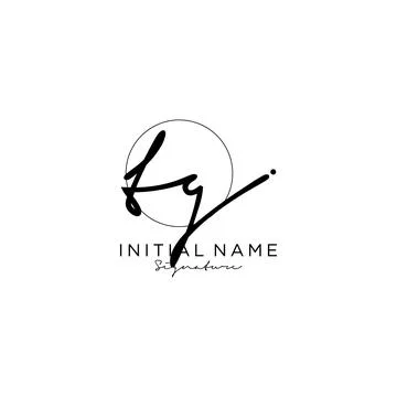 TG Initial handwriting logo design Stock Illustration