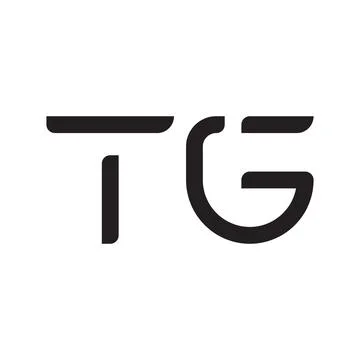 Tg initial letter vector logo icon Stock Illustration