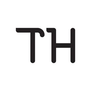Th initial letter vector logo icon Stock Illustration